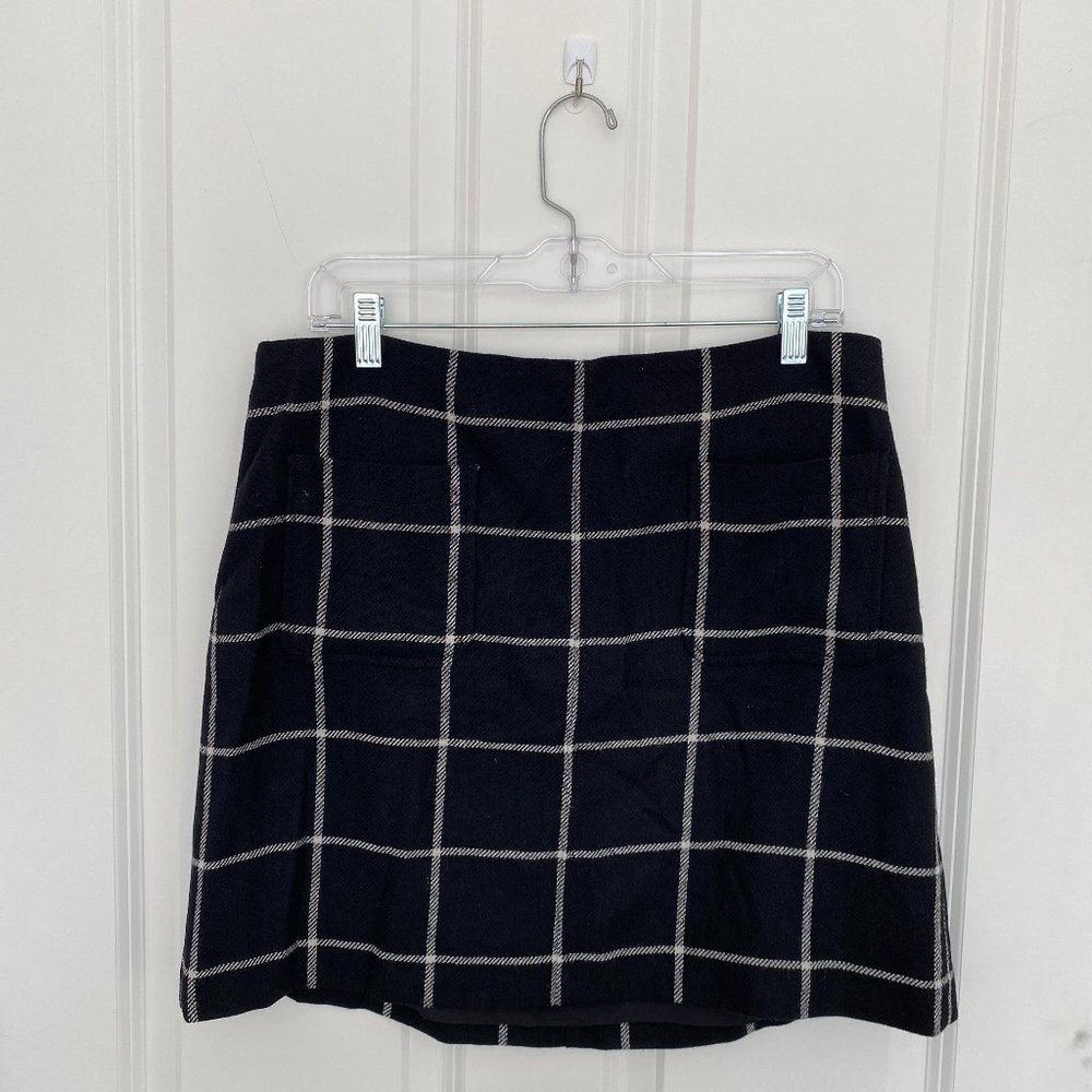 Madewell NWT Patch Pocket Skirt Black and White